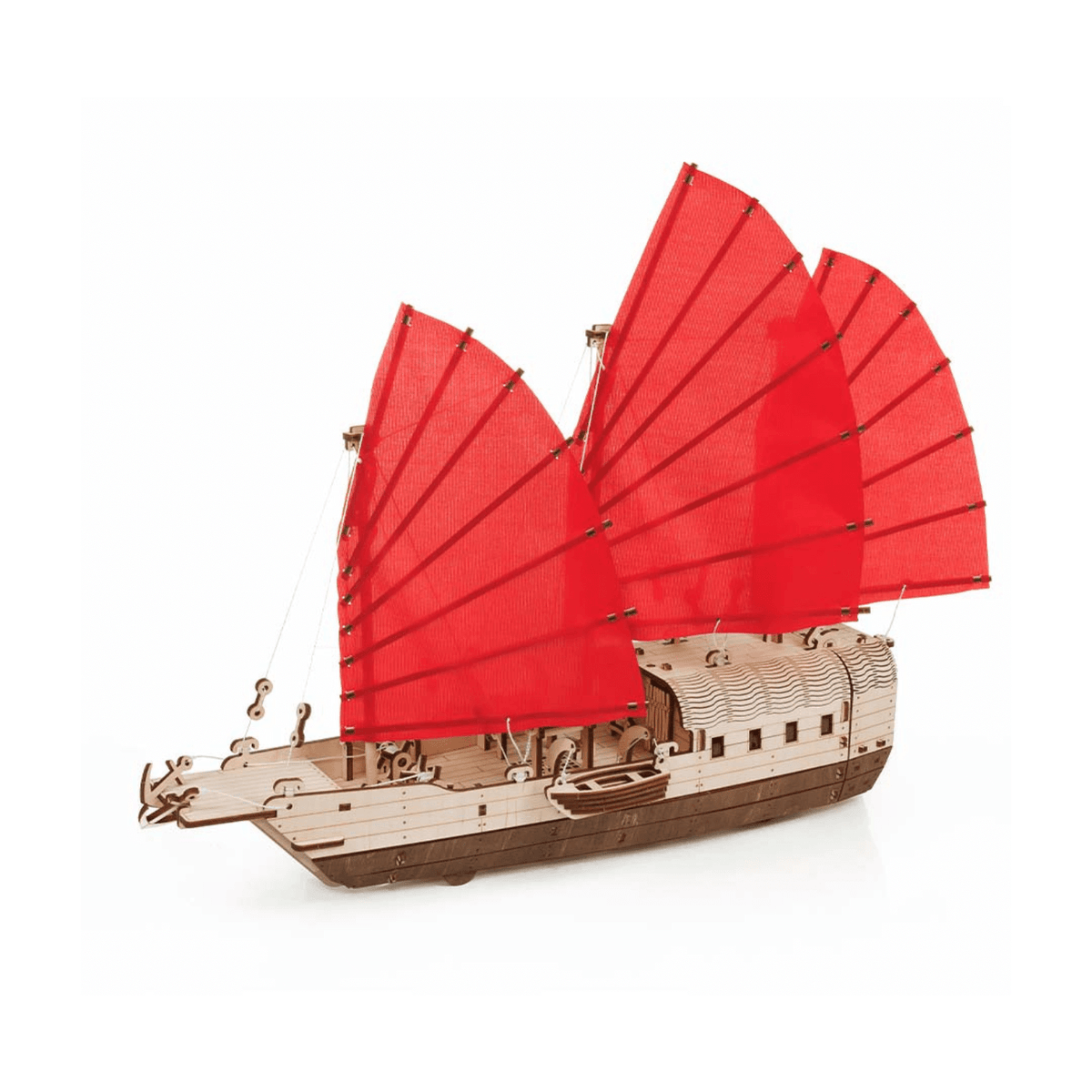 Puzzle 3D Différents bateaux en bois – Univers jeux en bois