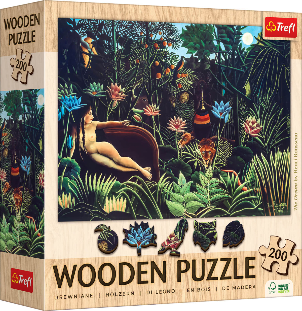 Puzzle de 200 pièces Henri Rousseau 'Le rêve' 🌿| Cadeau d'art